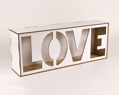 Коробка біла "Love" велика
