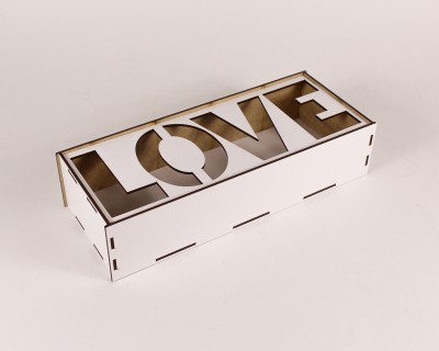Коробка біла "Love" маленька