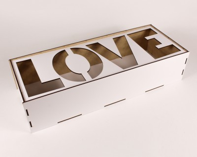 Коробка біла "Love" велика
