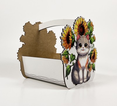 Кошик "Кошеня в соняшниках" Кошик "Кошеня в соняшниках"