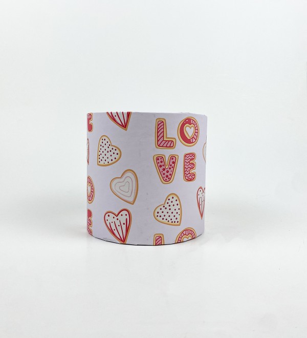 Коробка кругла "Love серця"