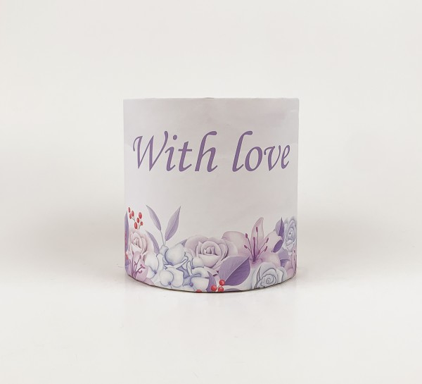 Коробка кругла "With Love" 15х15 Коробка кругла "With Love" 15х15