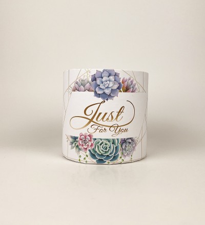 Коробка кругла 15х15 " Just for you" Коробка кругла 15х15 " Just for you"