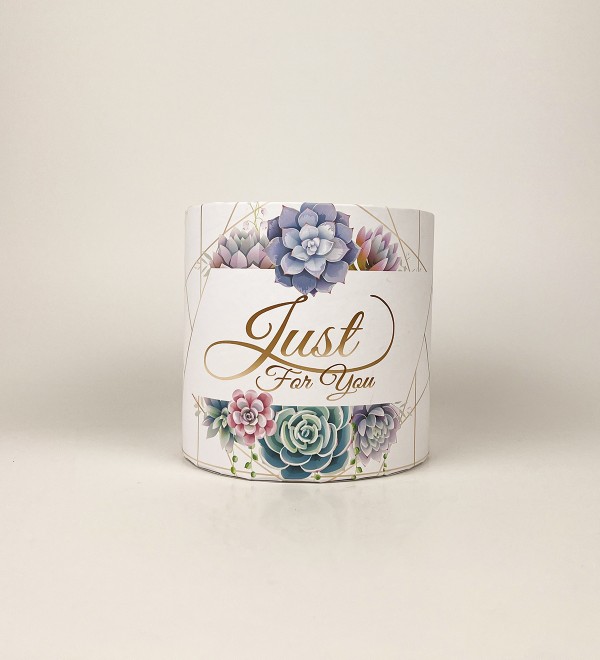 Коробка кругла 15х15 " Just for you" Коробка кругла 15х15 " Just for you"