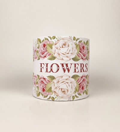 Коробка кругла 15х15 "Flowers" троянди Коробка кругла 15х15 "Flowers" троянди