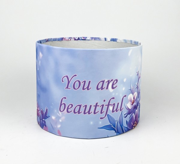 Коробка кругла 20х15"You are beautiful" Коробка кругла 20х15"You are beautiful"