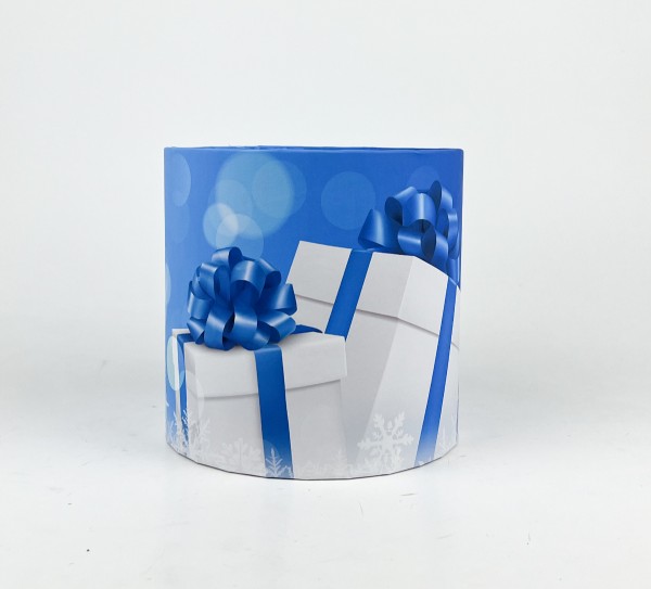 Коробка кругла 15х15"Подарунки"