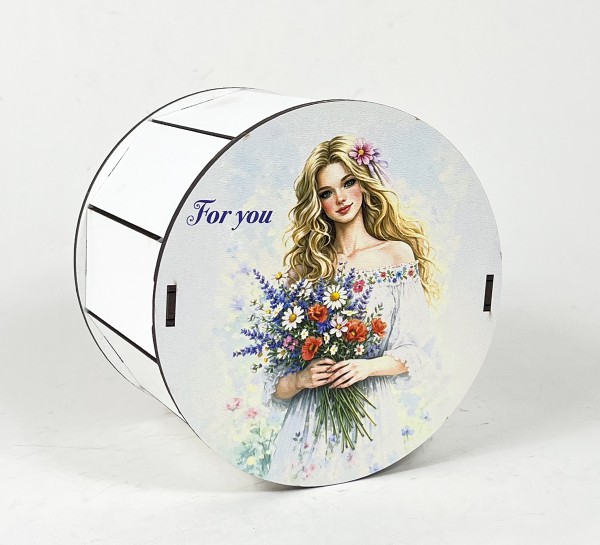 Коробка кругла "For you"10