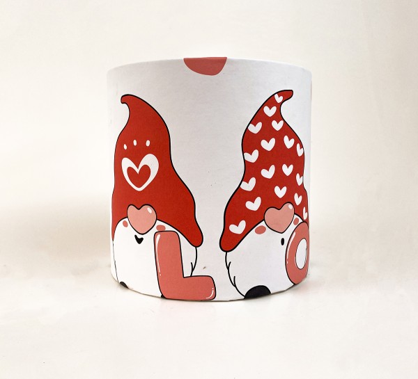 Коробка кругла 15х15 "Гномик Love"