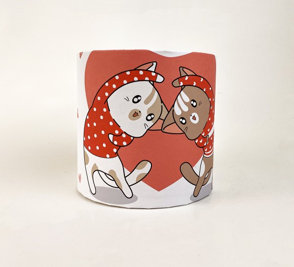 Коробка кругла 15х15 "Котики з серцем" Коробка кругла 15х15 "Котики з серцем"