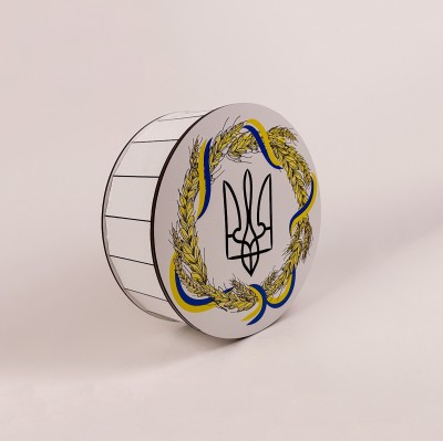 Коробка кругла "Тризуб" маленька Коробка кругла "Тризуб" маленька