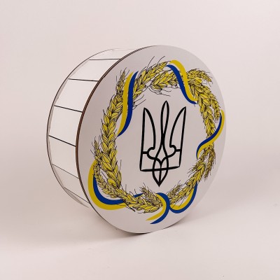 Коробка кругла "Тризуб" велика Коробка кругла "Тризуб" велика