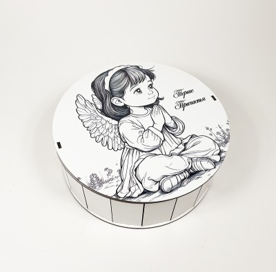 Коробка кругла "Перше Причастя "