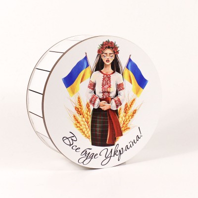 Коробочка кругла "Все буде Україна"