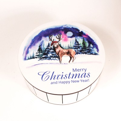Коробка кругла "Merry Christmas"