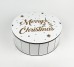 Коробка кругла "Merry Christmas" з гравіюванням Коробка кругла "Merry Christmas" з гравіюванням
