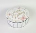 Коробка кругла "Happy Birthday"з метеликами
