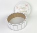 Коробка кругла "Happy Birthday"з метеликами
