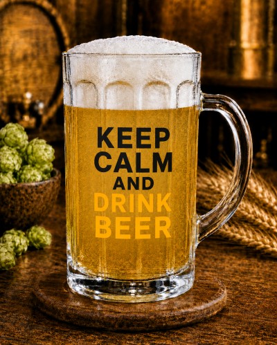 Кухоль "Keep Calm and Drink Beer" 500 мл