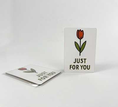 Паперова листівка "Just for you"(в упаковці 3 шт)