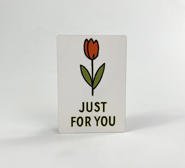 Паперова листівка "Just for you"(в упаковці 3 шт)