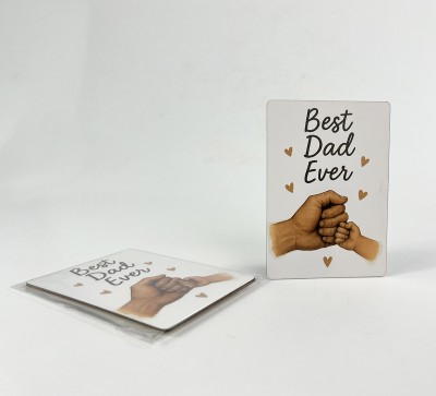 Паперова листівка "Best Dad ever"(в упаковці 3 шт) Паперова листівка "Best Dad ever"(в упаковці 3 шт)