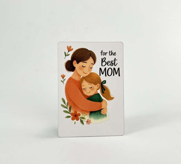 Паперова листівка "For the best mom "(в упаковці 3 шт)