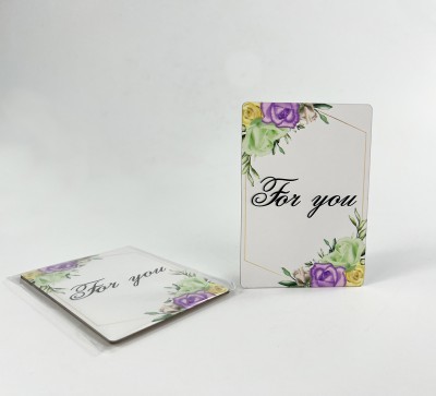 Паперова листівка "For you"квіти(в упаковці 3 шт) Паперова листівка "For you"квіти(в упаковці 3 шт)