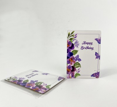 Паперова листівка "Happy birthday"(в упаковці 3 шт) Паперова листівка "Happy birthday"(в упаковці 3 шт)