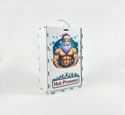 Коробка-пенал з висувною кришкою "Hot Present" вертикальна маленька