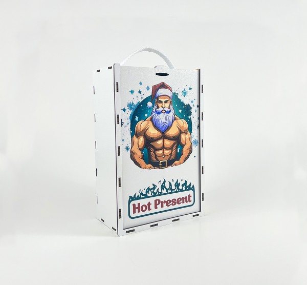 Коробка-пенал з висувною кришкою "Hot Present" вертикальна маленька