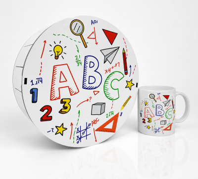 Набір “Шкільний ABC” (коробка, чашка) Набір “Шкільний ABC” (коробка, чашка)