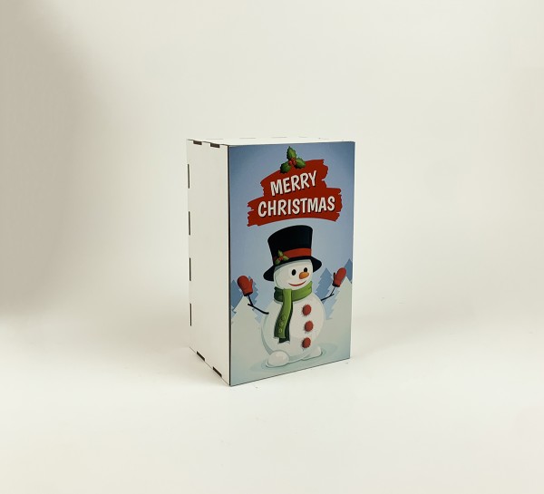 Коробка "Marry Christmas" зі сніговиком 1