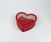 Коробка червона серце "Love " з прозорою кришкою 2 Коробка червона серце "Love " з прозорою кришкою 2