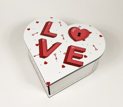 Коробка сердечко маленьке "Love "