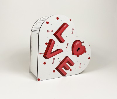 Коробка сердечко маленьке "Love "