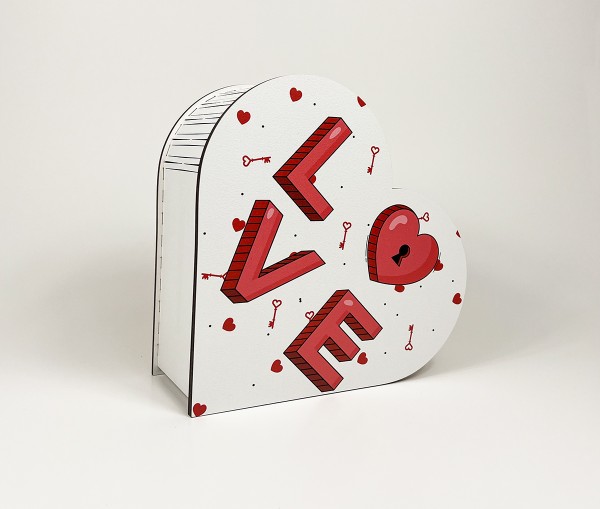 Коробка сердечко маленьке "Love "