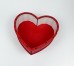 Коробка червона серце "Love " з прозорою кришкою 3 Коробка червона серце "Love " з прозорою кришкою 3