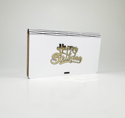 Конверт "Happy birthday " золото Конверт "Happy birthday " золото
