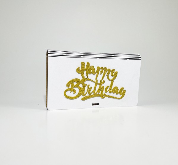 Конверт "Happy birthday " блискітки Конверт "Happy birthday " блискітки