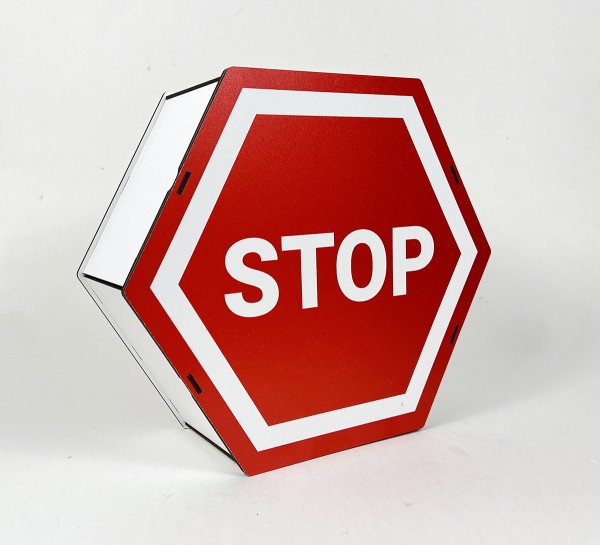 Коробка шестикутна "STOP" Коробка шестикутна "STOP"