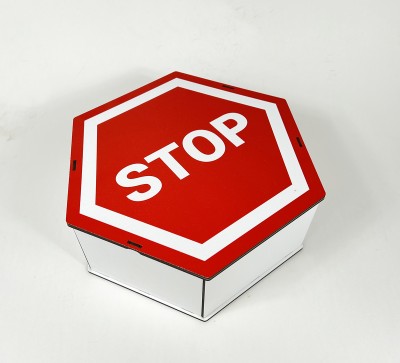 Коробка шестикутна "STOP" Коробка шестикутна "STOP"