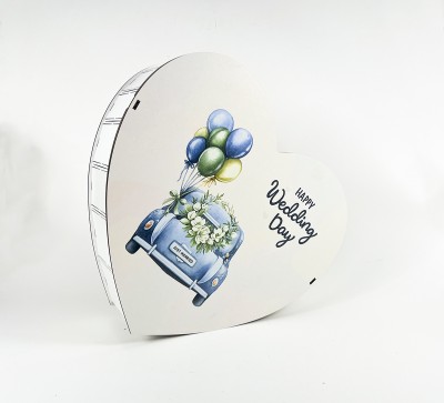Коробка серце  "Happy wedding day" 4