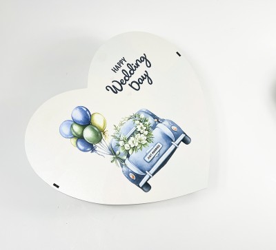 Коробка серце  "Happy wedding day" 4