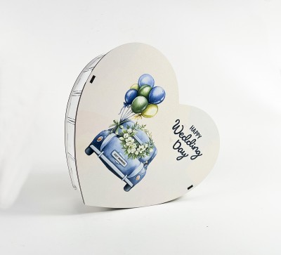 Коробка серце "Happy wedding day" 3 