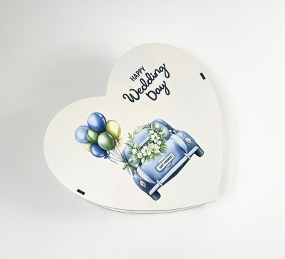 Коробка серце "Happy wedding day" 3 