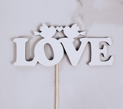 Топпер "Love" 16х7 см.