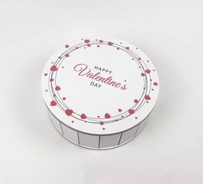 Коробочка кругла "Happy Valentine`s day " серця Коробочка кругла "Happy Valentine`s day " серця