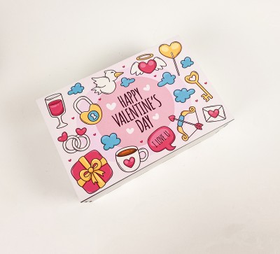 Коробочка прямокутна  "Happy Valentine`s day "