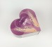 Коробочка серце "Happy Valentine's Day" фіолетова